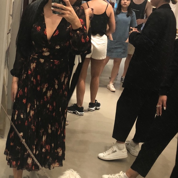 WILFRED FLORAL WRAP DRESS XS - Picture 3 of 3